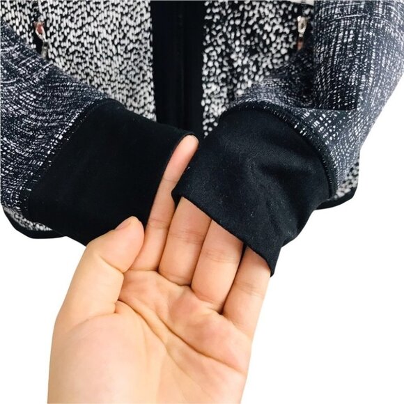 BYLYSE Multicoloured Zip up Jacket Women Size M black and Red - Picture 13 of 16